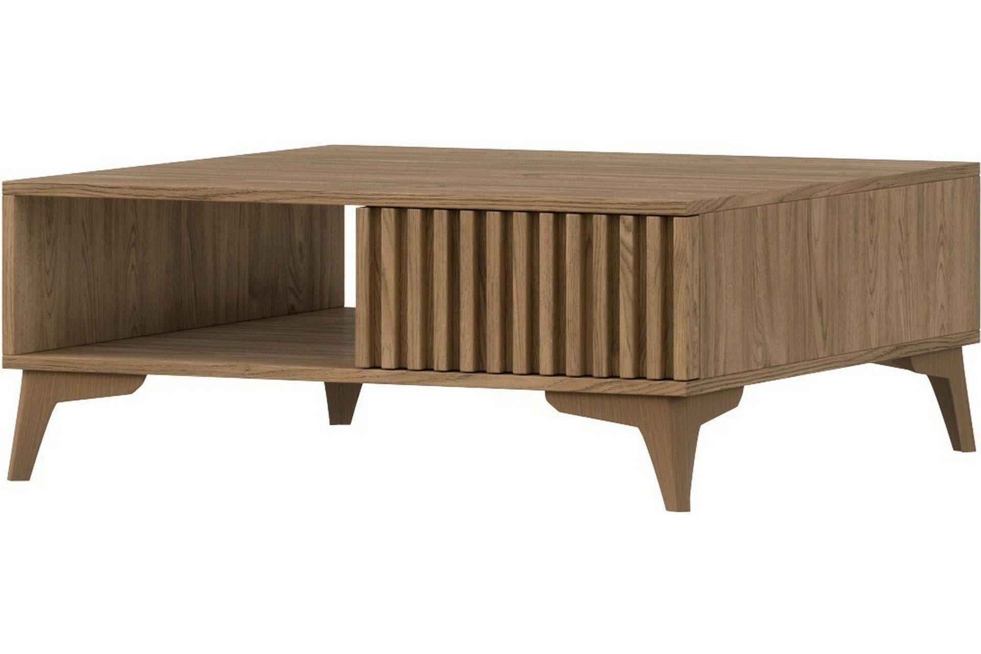 Entsian Soffbord 80 cm - Brun Trä