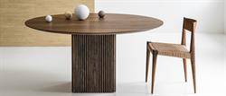 dk3 Ten Table Round Ø120 cm eg hvidolie med udtræk.