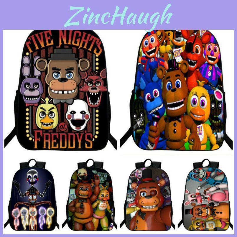 Slitstark Five Nights At Freddy's Skolryggsäck med Freddy Chica Foxy Bonnie