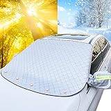 KEELYY Vindruteskydd Vinter Bilruta Frostskydd Med 5 Magneter Solskydd Bil Vindruteskydd Stort, 145 x 115 Cm