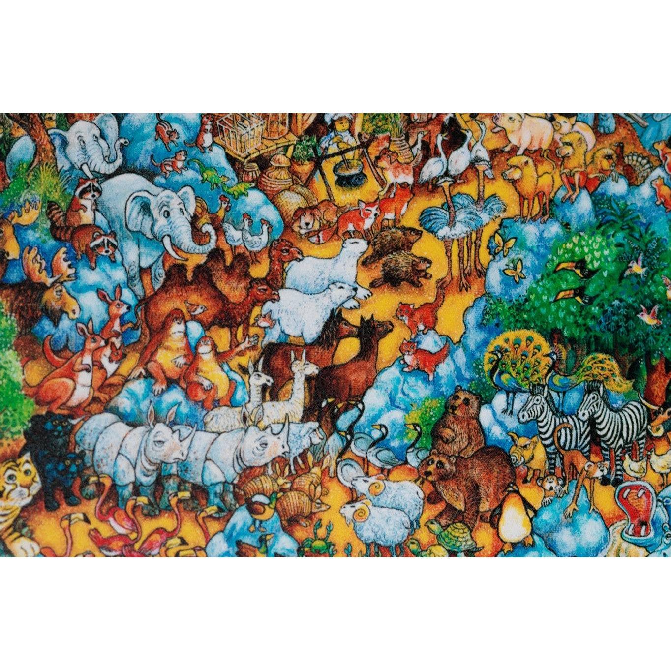 The Franklin Mint Puzzle Collection - Noahs's Ark Noaks Ark Pussel 500 Bitar träpussel i trälåda i körsbärsträ, ett unikt pussel, bara 3 pussel till S