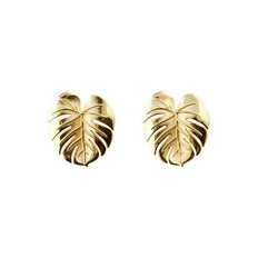 Emma Israelsson - Palm Leaf Earrings Gold