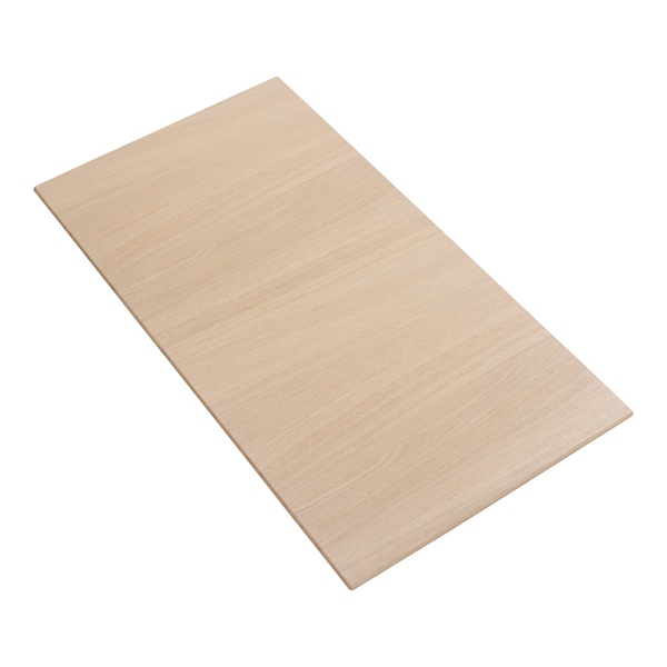 PBJ Designhouse PBJ tillægsplade til Corna rundt spisebord Ø:160 cm - Lys lakeret eg - Marmor laminat