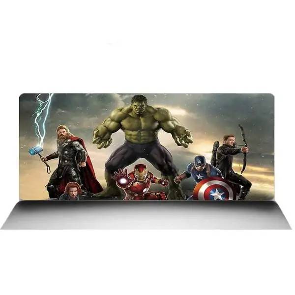 Marvel Gaming Musemåtte. Avengers heltene klar til kamp. XXL model. 90x40cm..