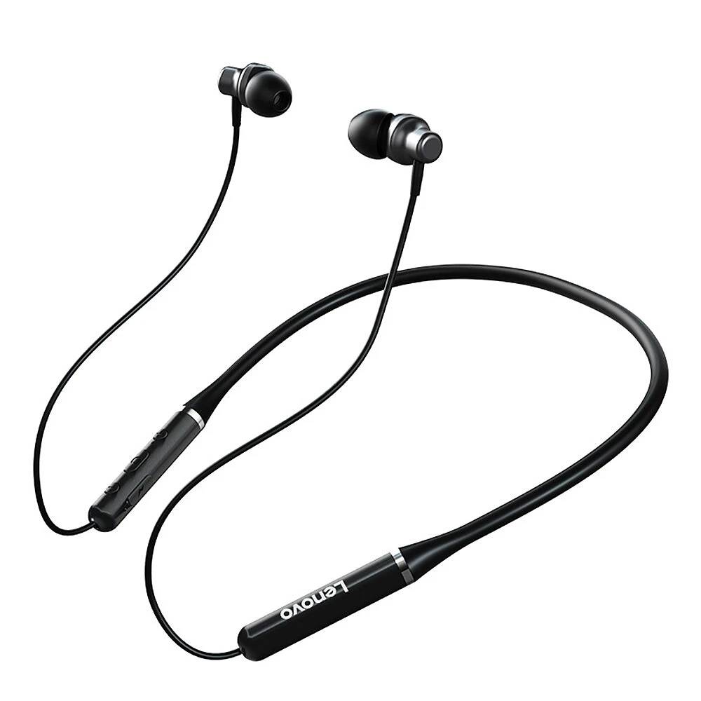 Lenovo HE05 tws neckband sports run 9D stereo sound magnetic Waterproof bluetooth 3m earplug wireless earbuds earphone headphone