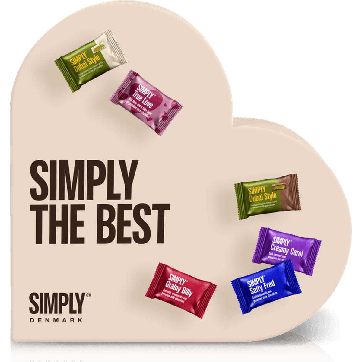 Gift Box, Heart M - Simply the best (200g).