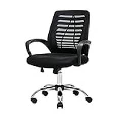 Boss Chair Office Chair Mid Back Mesh Office Computer Swivel Desk Task Chair Ergonomic Chair with Armrests