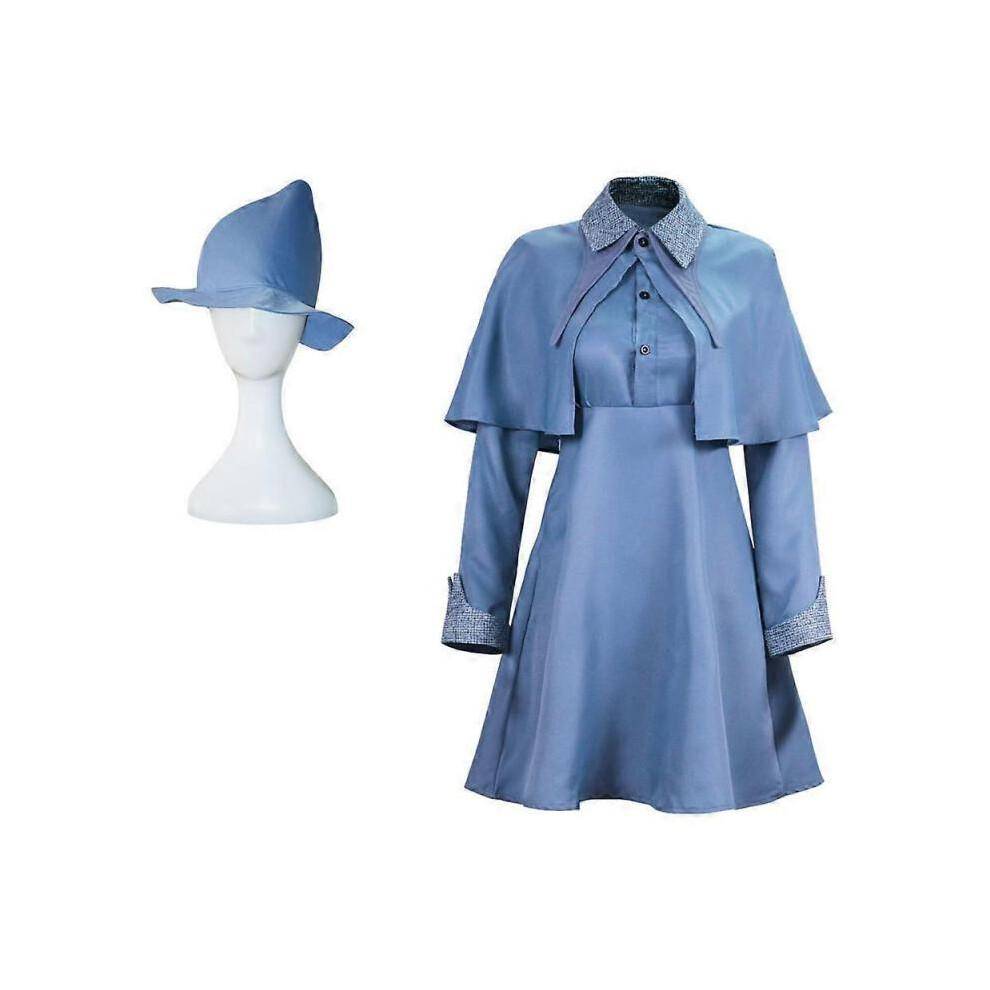 (XL (165-170cm)) Harry Potter Fleur Isabelle Delacour Cosplay Kostymer Beauxbaton Skoluniform Set för Kvinnor 165-170cm gray