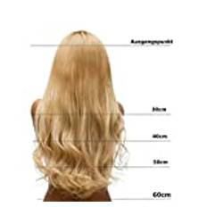 hair 2heart hästsvans/tå/ponny Tail 60 cm, 100 g, slät – N-27, honungsblond
