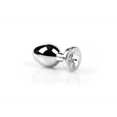 Stål Buttplug med juvel -...