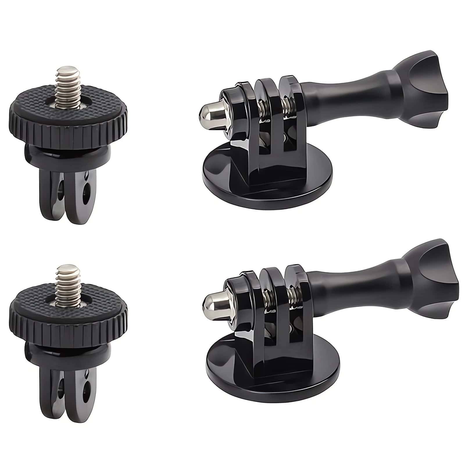 tripod Adapter För GoPro 12 11 10 9 8 7 6 5 4 3 2 1/4-20 Skruv Adapter För 4K SJ4000 H9R Kamera - Svart (En-Storlek)