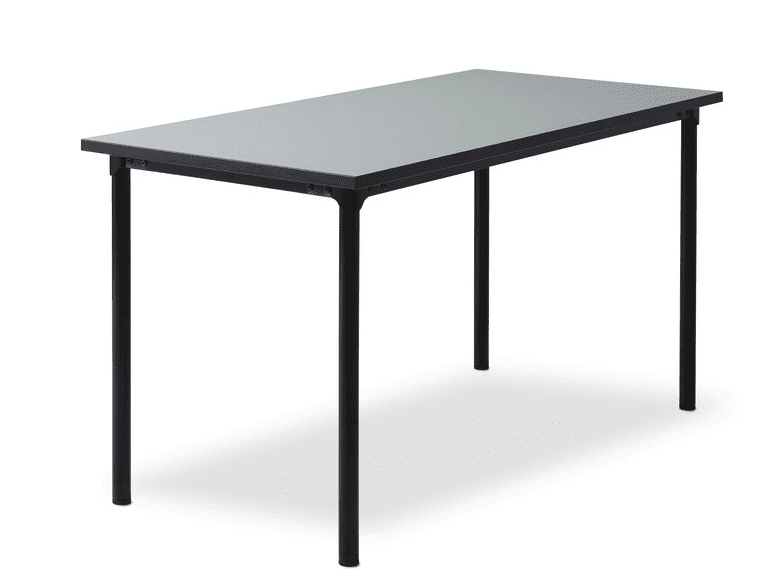 Eminent Kantinebord, laminat - Længde 140 cm Diamond Black Snow 140 x 70.