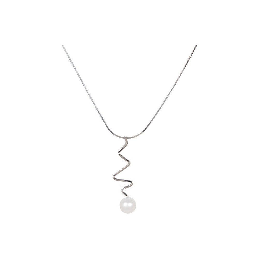 Jwl Luxury Pearls Collana In Argento Con Perla Destra Jl0449