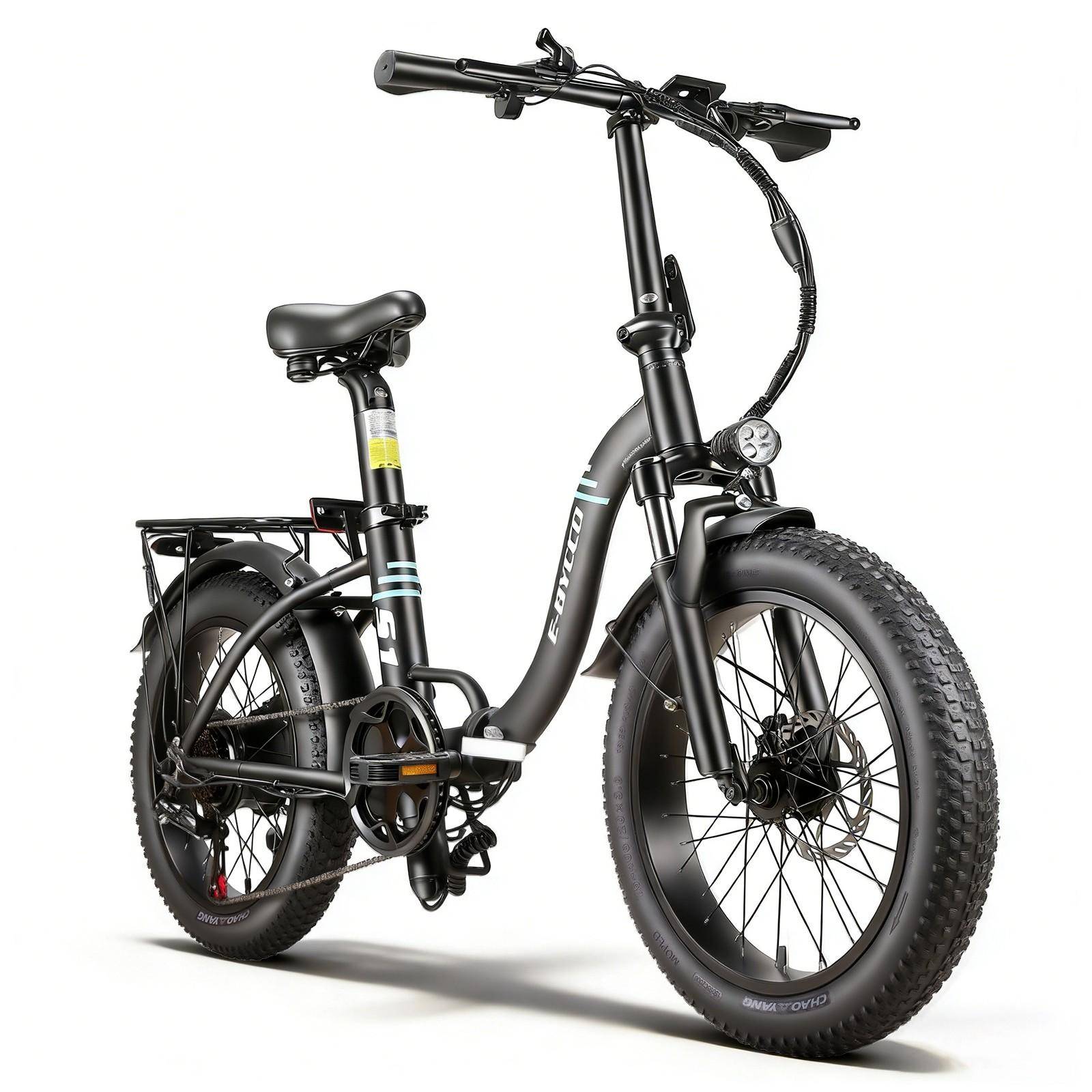 EBYCCO S1 Foldable Electric Bike, 36V 10.4AH Battery, Shimano 7-Speed