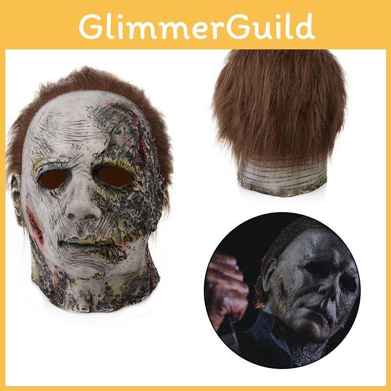 Skräckinjagande Halloween Kills Michael Myers Cosplay-mask för rysliga fester gray