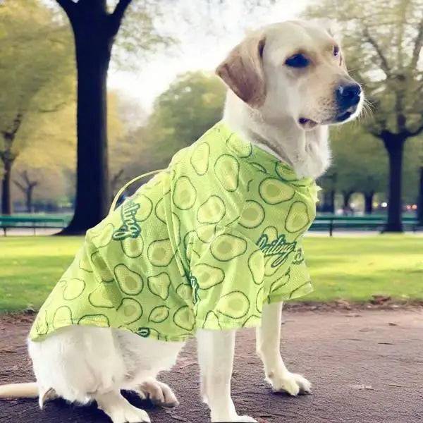 Cartoon Print Dog Cooling Vest Shirt | Soft Summer Top for Medium & Large Dogs - Avocado / 3XL (3XL)
