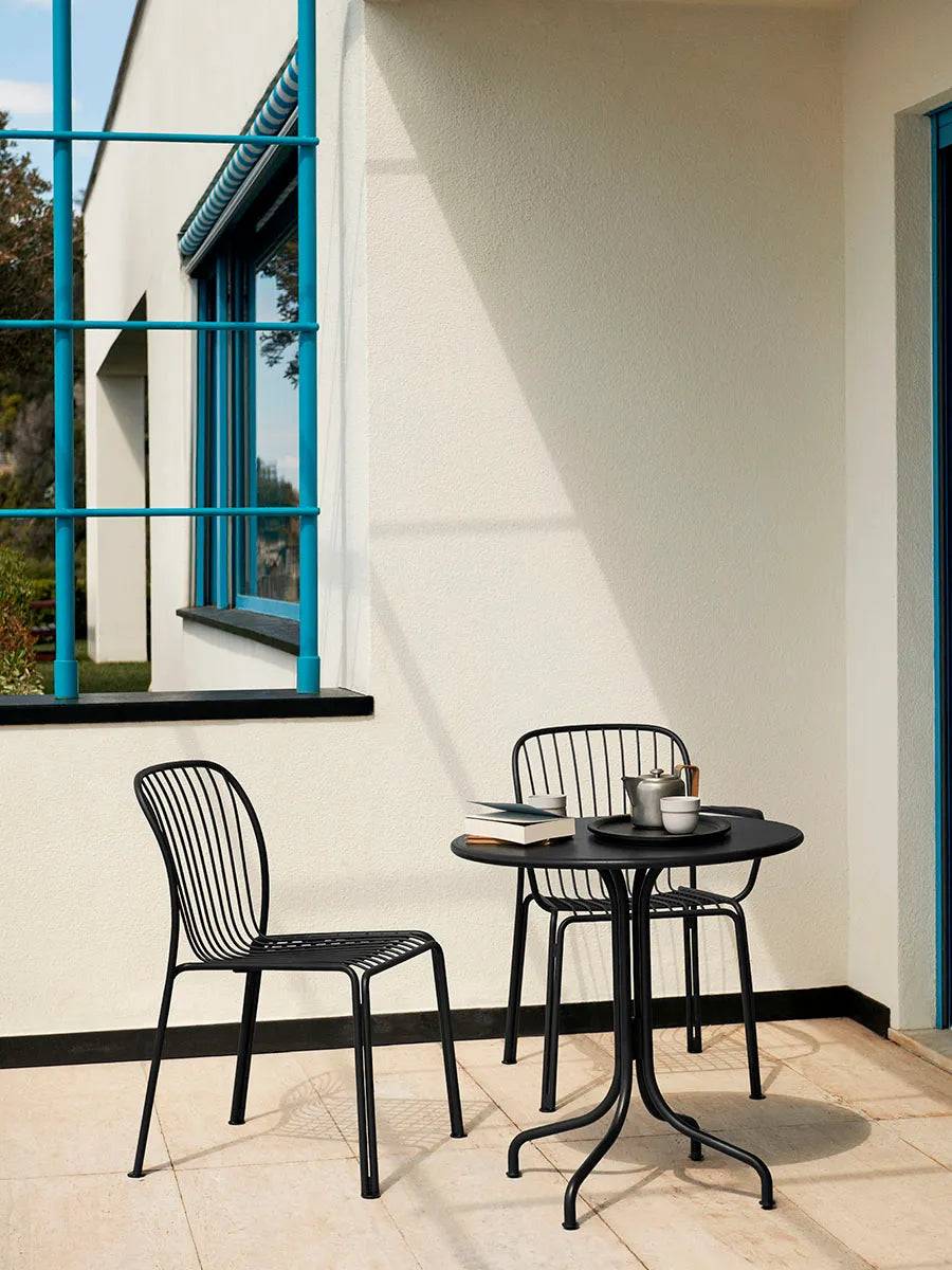 Thorvald SC96 Cafébord, Ø70 fra &Tradition Warm Black - Jacobsen Plus