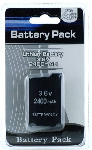 Rechargeable Battery Pack 3.6V 2400mAH (PSP 2000-3000)