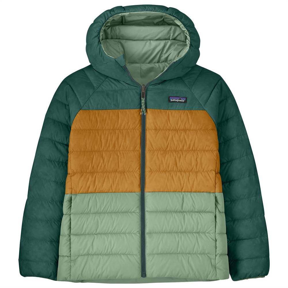 Patagonia Kids Reversible Down Sweater - Ellwood Green.