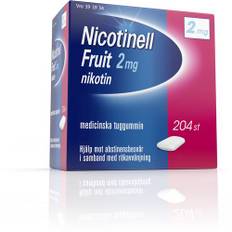 Nicotinell Fruit, medicinskt tuggummi 2 mg, 204 st