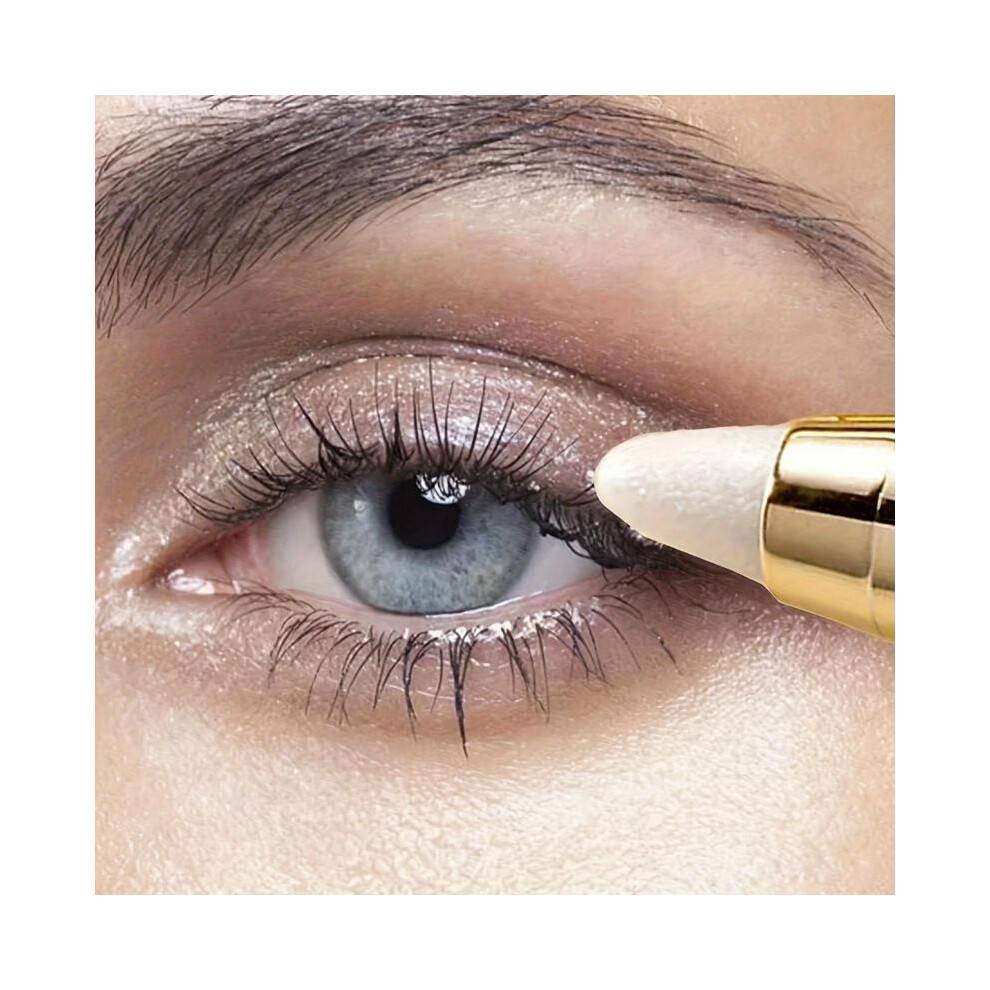 (Matches the image, 01) Shiny Eye Brightener Pen, Brilliant Glitter Pearly Shimmer Highlighting Stick Brightener, Illuminating & Enlarges Eyes Makeup