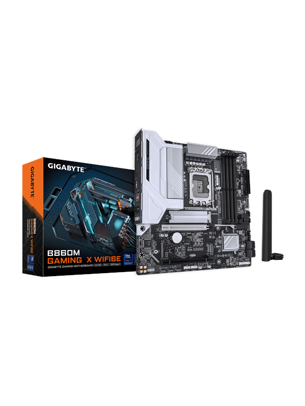 GIGABYTE B860M GAMING X WIFI6E Moderkort - Intel B860 - Intel LGA1851 socket - DDR5 RAM - Micro-ATX