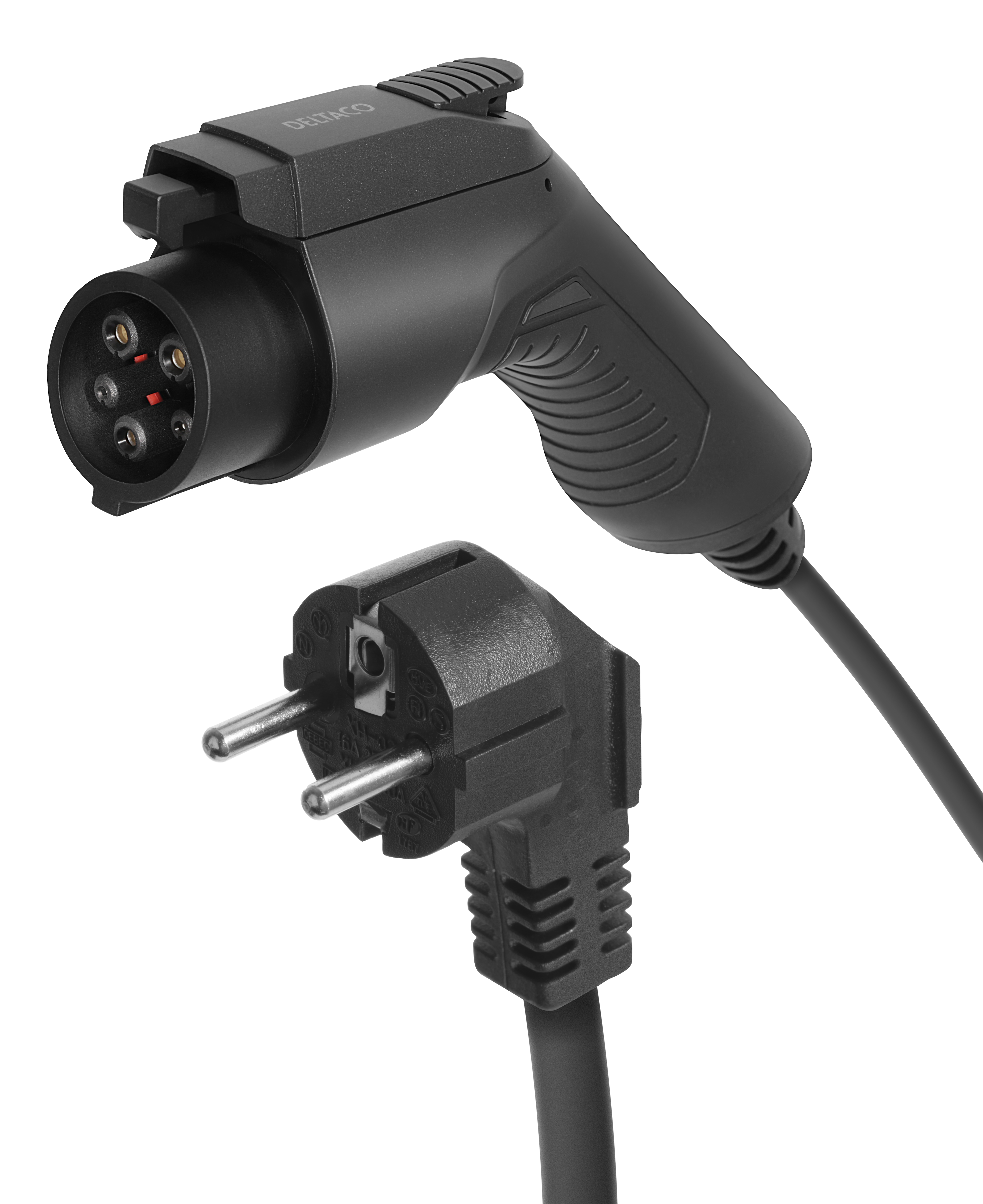 deltaco e-Charge, cable Mode2, Schuko - type 1, 6A, 1,5+4M.