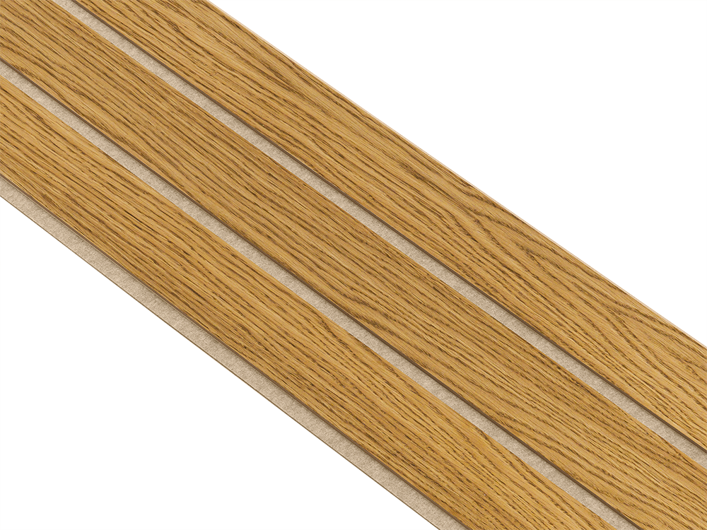 I-Wood Basic 3-lamel paneler i brun oliering - mål 16 x 300 x 2400 mm.