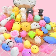 50-5 st Kawaii Squishies Mochi Anima Squishy Leksaker För Barn Antistress Ball Squeeze Party gynnar stressavlastningsleksaker till födelsedag MYY 10pcs