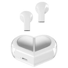 Hjerteformet TWS Øretelefoner Trådløse Ørepropper med Mic In-Ear Hovedtelefoner