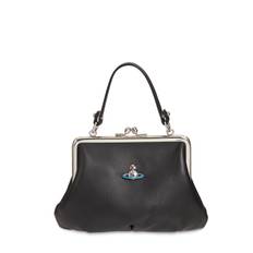 Granny Frame Napa Leather Bag - Black - 01