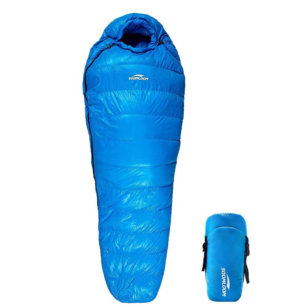 Soomloom Mummy Type High Quality Down 650FP Sleeping Bag, Climbing, Sleeping Bag, Camping, Outdoor, Disaster Prevention, Evacuation, Waterproof
