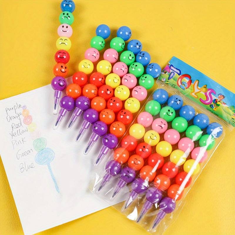 15pcs Colored Pencils | Sugar Gourd Crayons, Mixed Color, Ideal For Back To School, Art Supplies, Classroom, School Supplies For Kids, Party Favors, Pinata Filler
