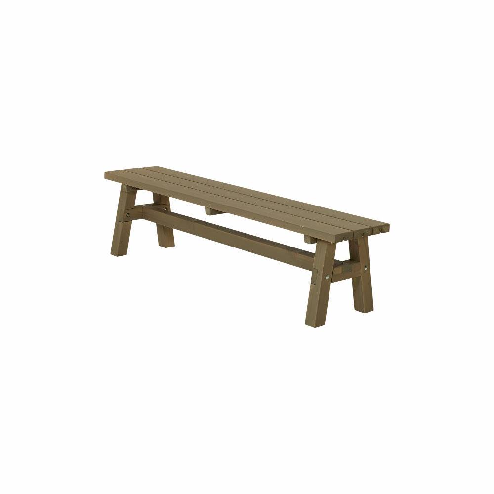 Country plankebænk - 177 cm - Gråbrun.