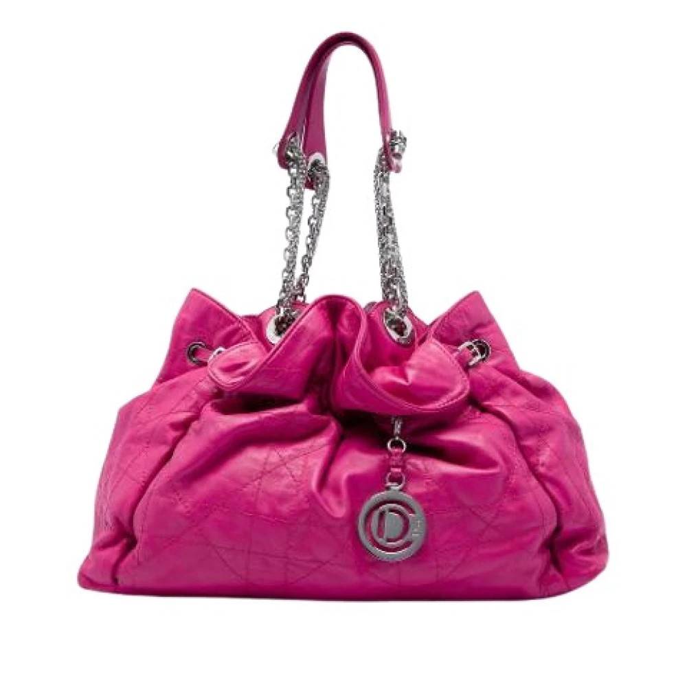 Dior Vintage Pre-owned Le Trente Bucket Bag - Vintage - Dame - Lyserød - ONE SIZE - Læder