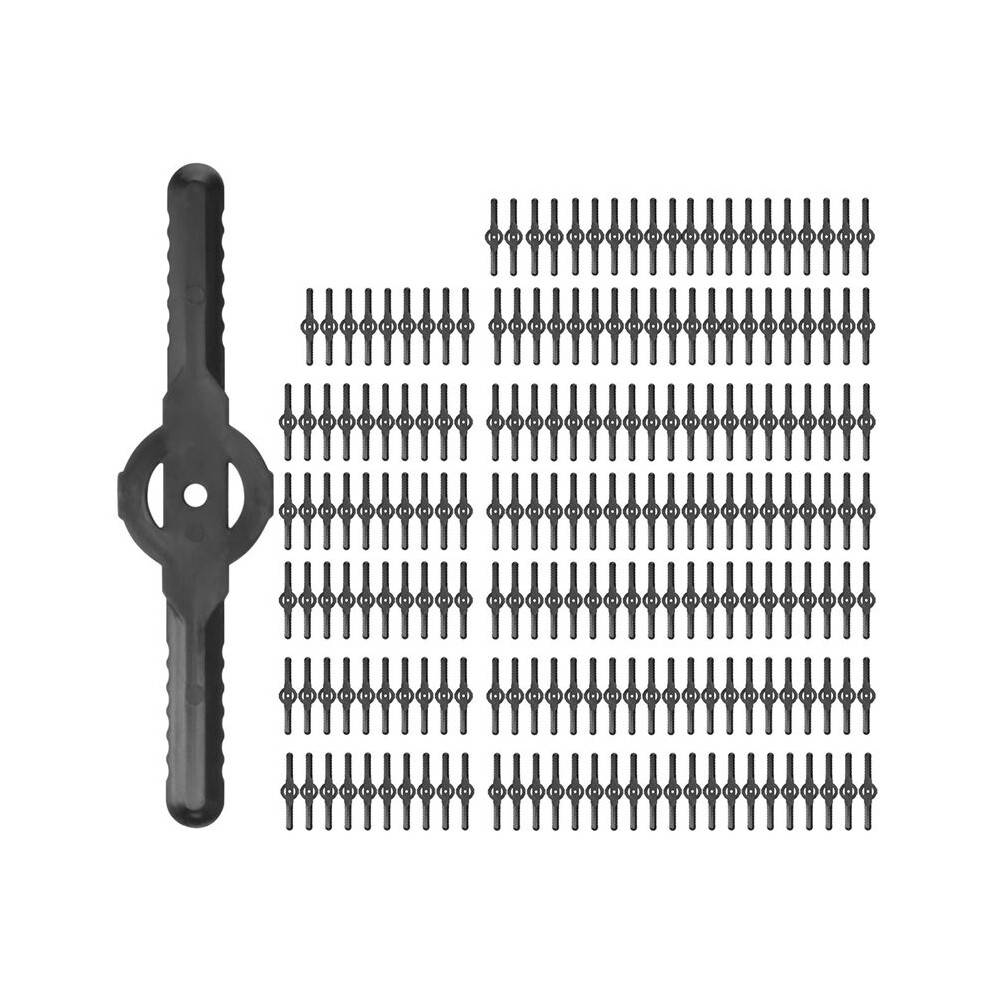 200Pcs Plastic Grass Trimmer Blades Lawn Mower Blade Cordless Trimmer Garden Tool Lawn Mower Trimmer Accessories