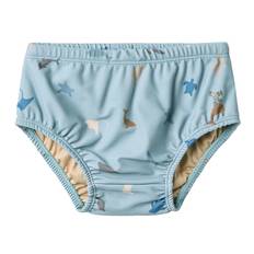 Wheat Blebadebukser - Philip - UV40+ - Soft Blue Sea Life - Wheat - 2 år (92) - Blebadebukser