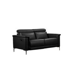 Sofa 2-sæders Lund Sort, Læder/PU, Elektrisk hvilestol - Sort, Læder/PU, Elektrisk hvilestol Recliner sofaer