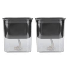 2pcs Flower Pot Transparent Plant Pot Self Watering Automatic Water Absorption Planter