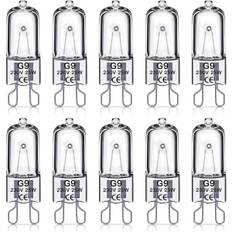 G9 halogenlampor 25W, 230V, 10-pack 25W 25W