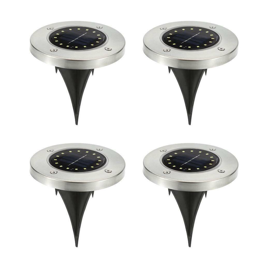 4 st nedgrävd lampa 20 led p65 vattentäta solljus markljus underjordiska trädäck lampig utomhus trädgårdsväg dekoration