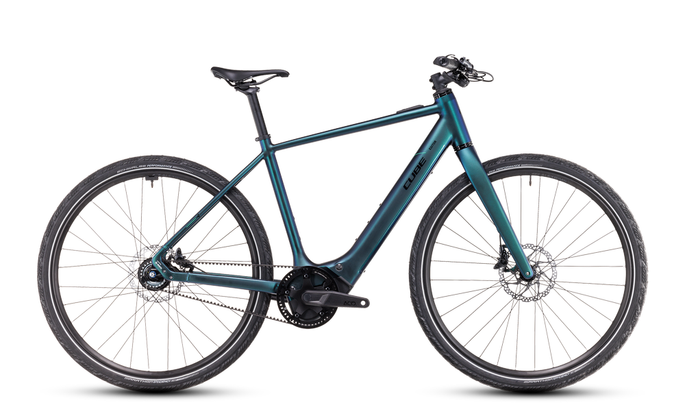 Cube Editor Hybrid Slt 400x - Elcykel Herre - Blå