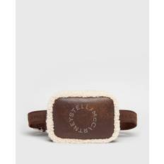 Stella McCartney - Logo Plush-Lined Bum Bag, Woman, Espresso