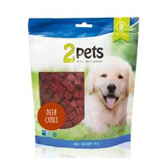 2pets Dogsnack Deer Cubes - 400 g
