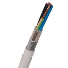 Nexans FQLQ Installationskabel 5G2.5 mm², 450/750V, vit 1 m, kapad