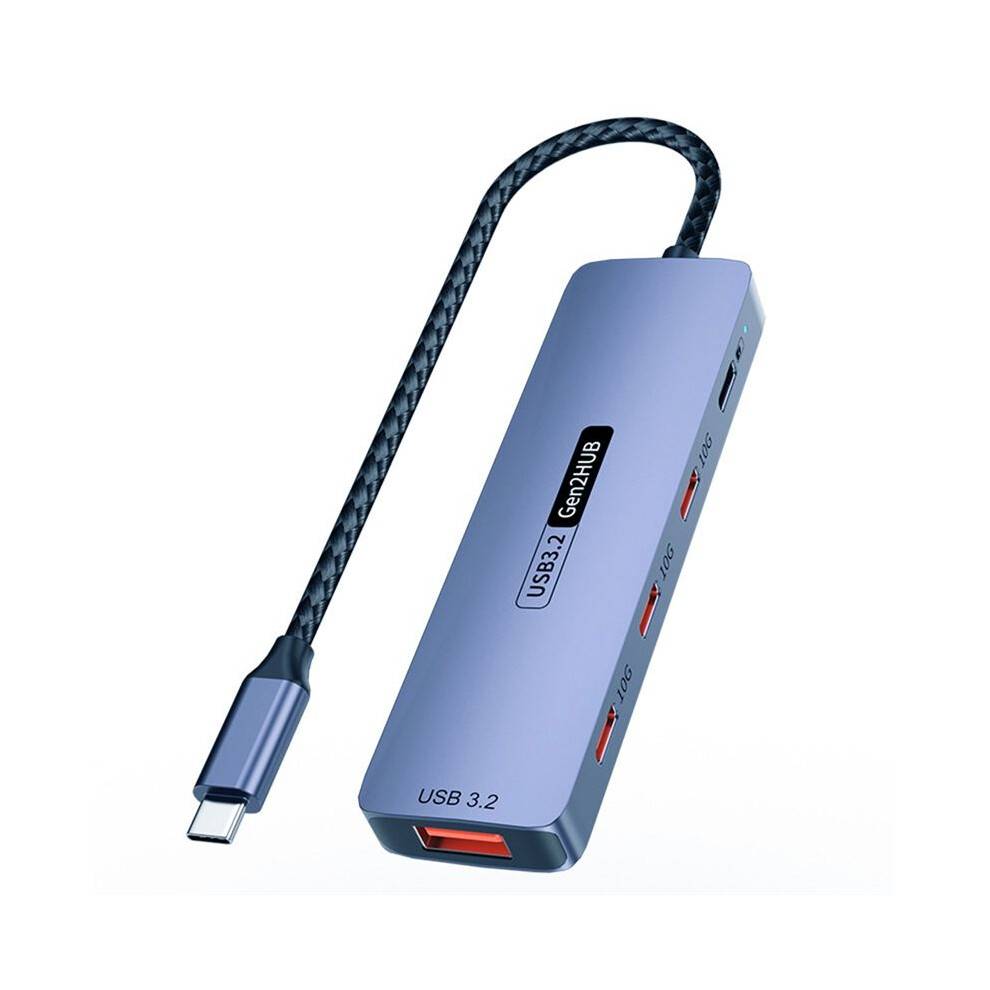 USB C Hub USB Type-C 3.2 HUB 10Gbps High Speed PD100W Charging USB Type-C 3.2 Adapter Splitter for Laptop Phone PC
