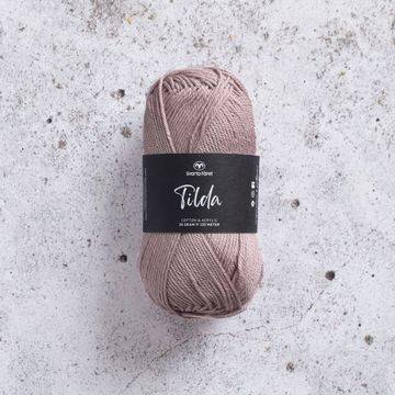 Tilda Garn Bomullsmix 50 g Beige Peach 548 Svarta Fåret