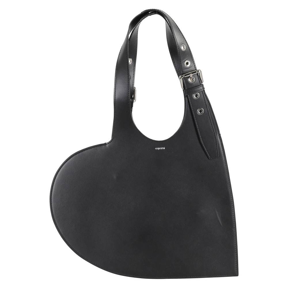 Coperni Hjerte Tote Taske med Dobbelt Spænder Håndtag - Tasker - Dame - Sort - ONE SIZE -