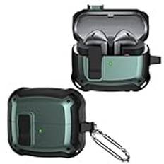 TINGYR Fodral kompatibelt med Samsung Galaxy Buds 3/Buds 3 Pro, Ceamless fitskydd, stötsäker och repbeständig, LED synlig, fodral kompatibel med Samsung Galaxy Buds 3/Buds 3 Pro.