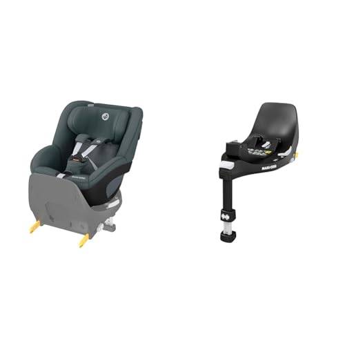 Maxi-Cosi Pearl 360 i-Size Babyskydd, 360 Roterande Bilbarnstol, 3 months - 4 years (61-105 cm), Authentic Graphite & Maxi-Cosi FamilyFix 360 i-Size bas, roterande bilbarnstolsystem, svart